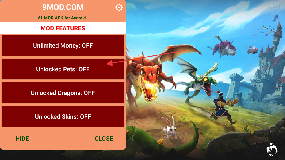 饥饿龙内置修改器